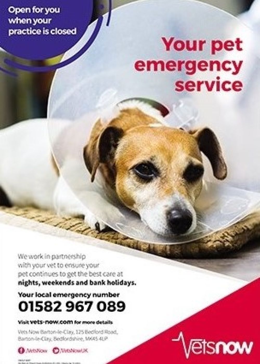 Call 01582 967089 in emergency